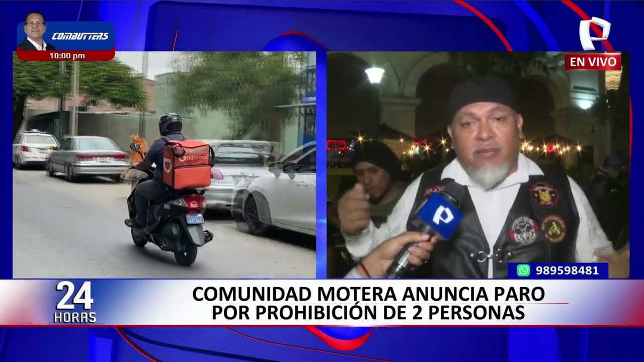 Comunidad motera advierte paro nacional por prohibici&oacute;n de dos personas en moto
