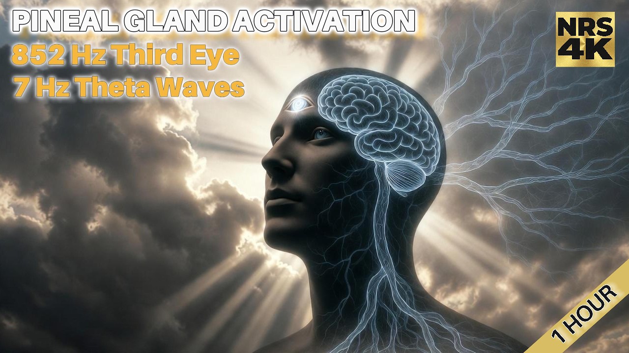 852Hz + 7Hz Theta Waves | 1-Hour Pineal Gland Activation (Deep Intuition Protocol)