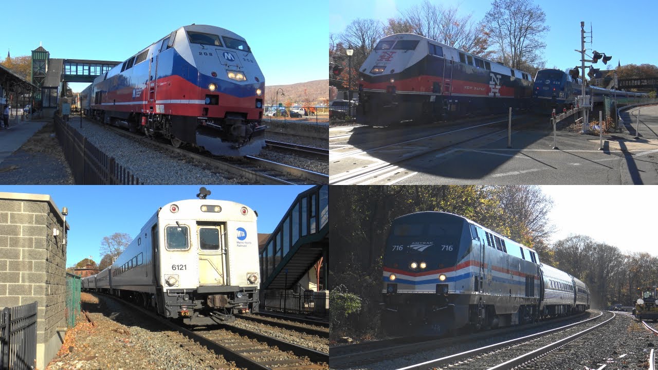 Metro North & Amtrak Autumn Saturday Railfanning at Peekskill