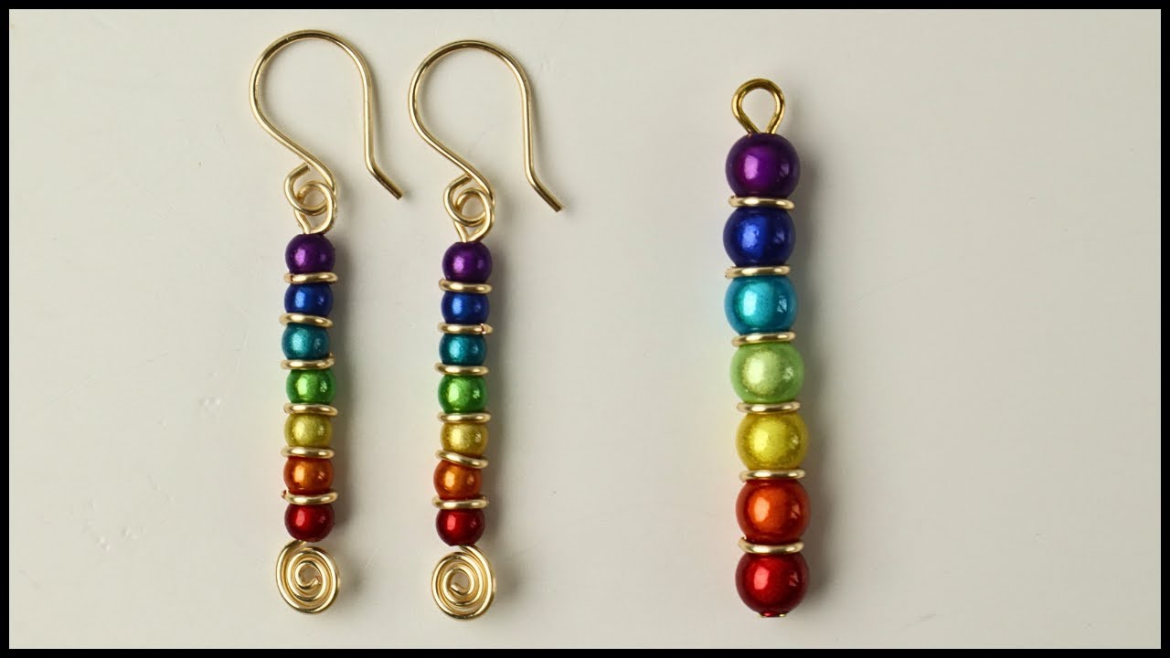 Chakra Miracle Bead Earrings Beginner Wire Jewelry Tutorial