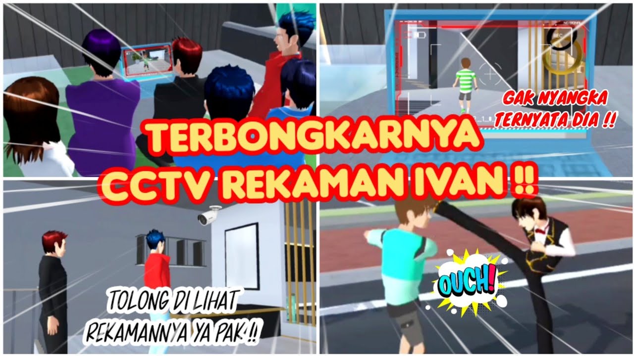 TERBONGKARNYA CCTV REKAMAN IVAN !! | VLOG KING HAPPY FAMILY PART 44 - DRAMA SAKURA SCHOOL SIMULATOR