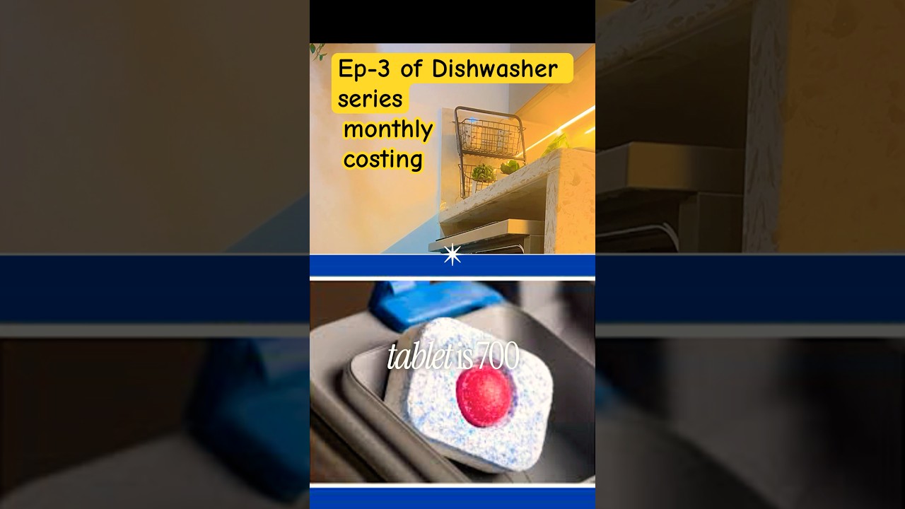 🤑Monthly cost of operating a dishwasher#shortsfeed#shortsviral#shortvideo#dishwasher