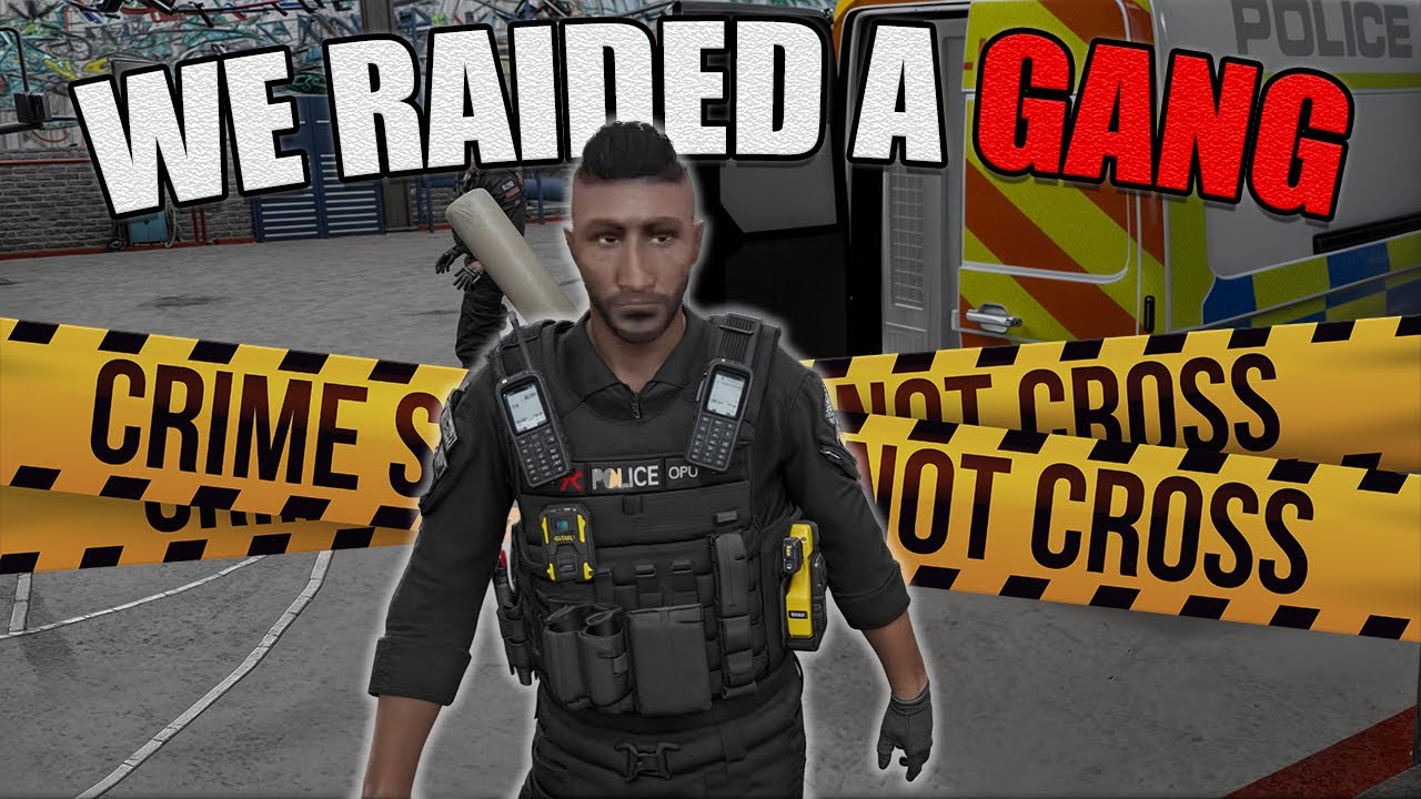 POLICE raiding a GANG in UK GTA RP