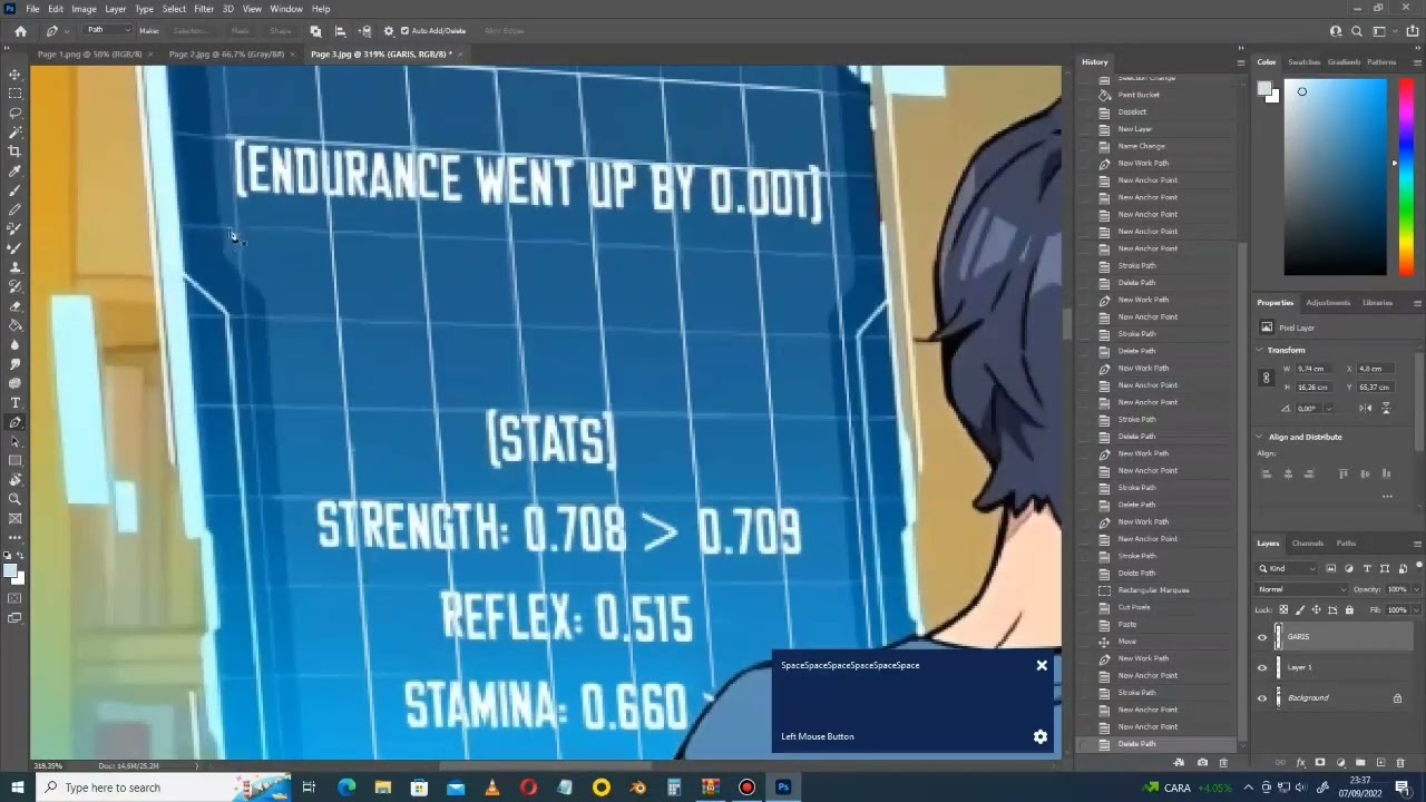 Tutorial Redraw Manhwa System [Photoshop] - Luck