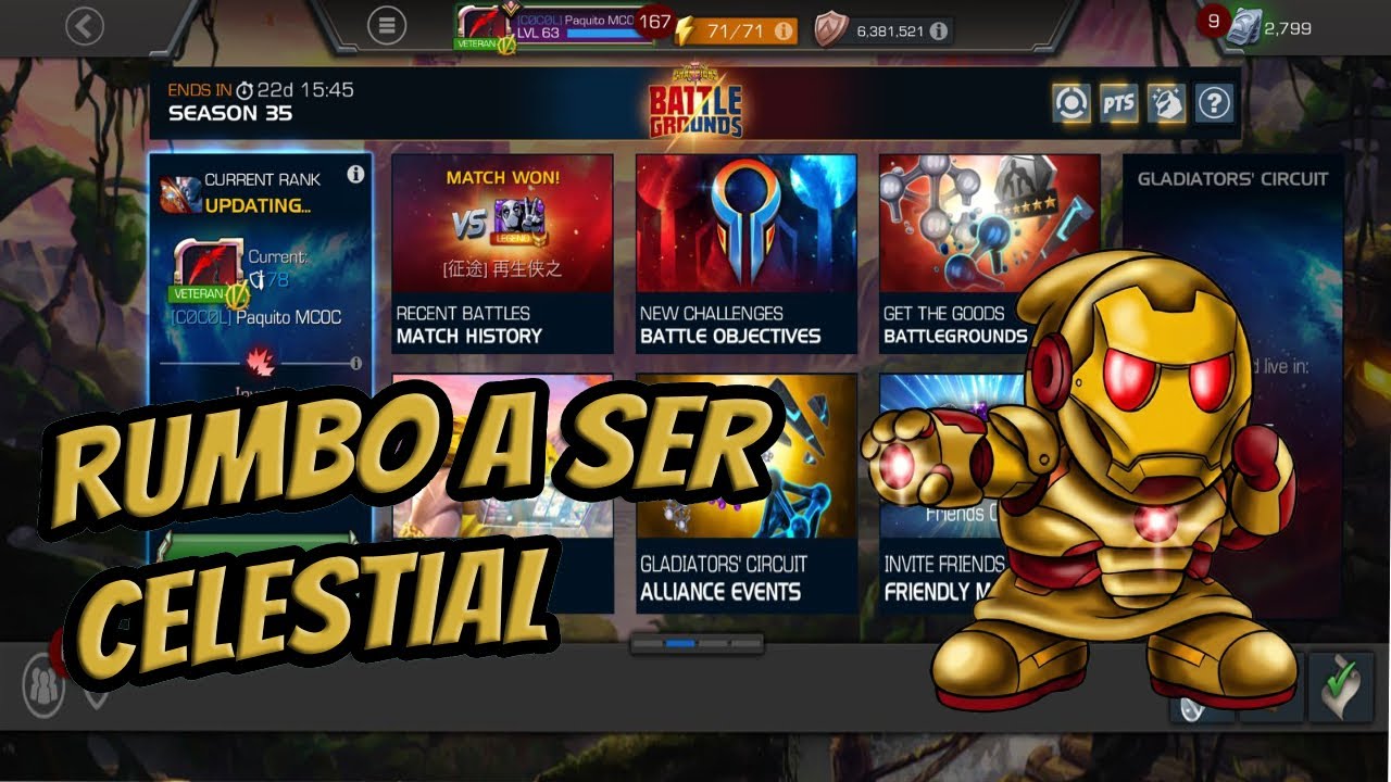 BATTLEGROUNDS: viernes de rankear! | MCOC