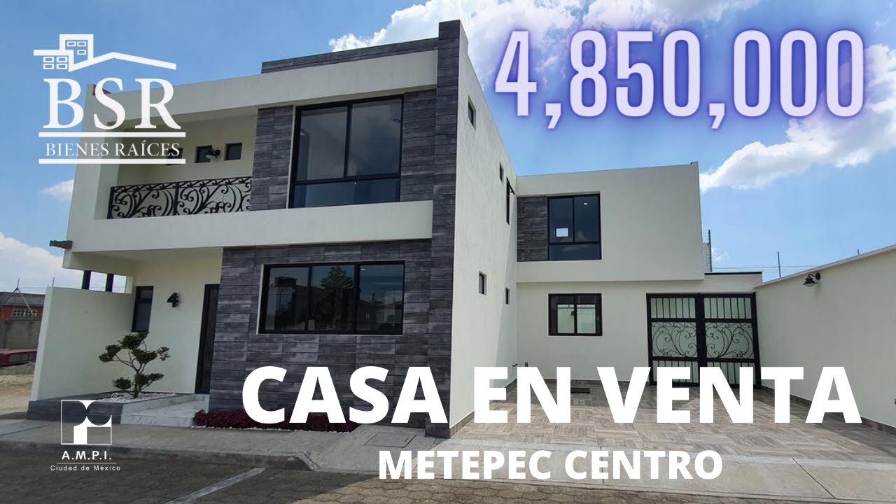 Casa en venta en el centro de Metepec 😎 Salidas rápidas a cdmx
