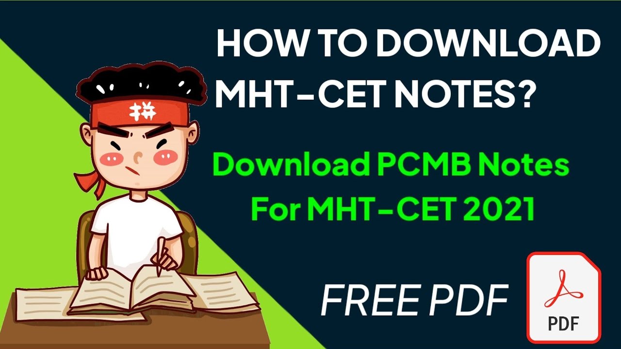 How To Download MHT-CET 2021 Notes in PDF Format? / PCMB Notes / MHT-CET 2021 Notes Free Download