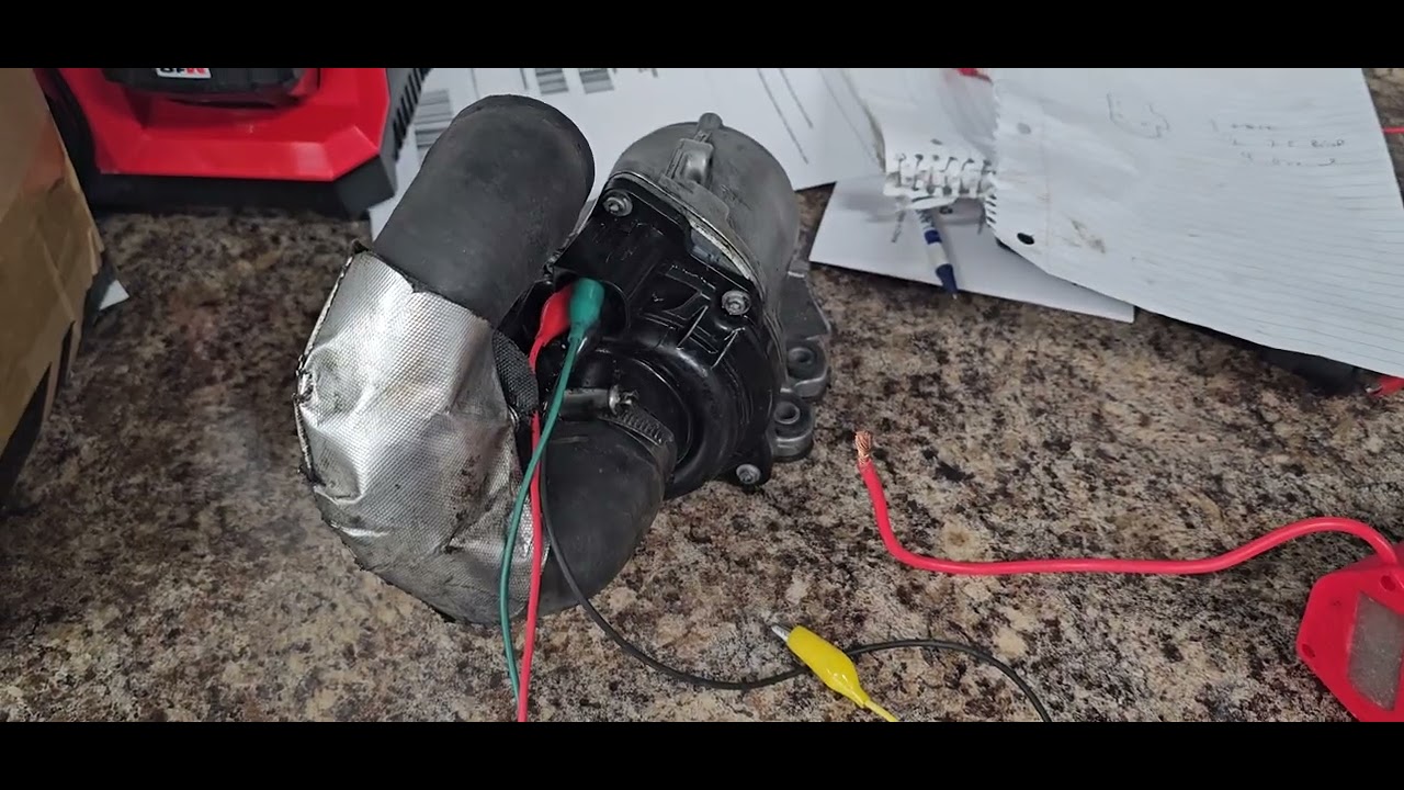 BMW water pump bench test. E60