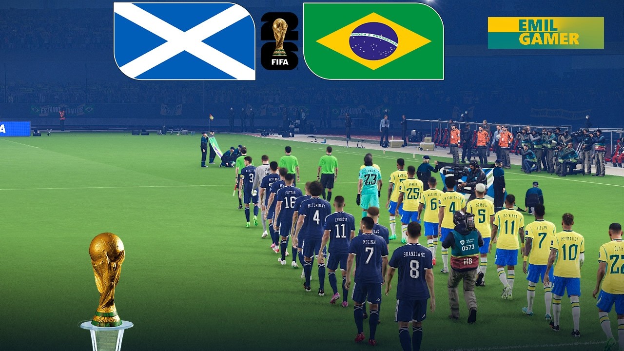 SCOTLAND vs BRAZIL - World Cup 2026  Full  Match All Goals  Simulation | eFootball  PES 2021