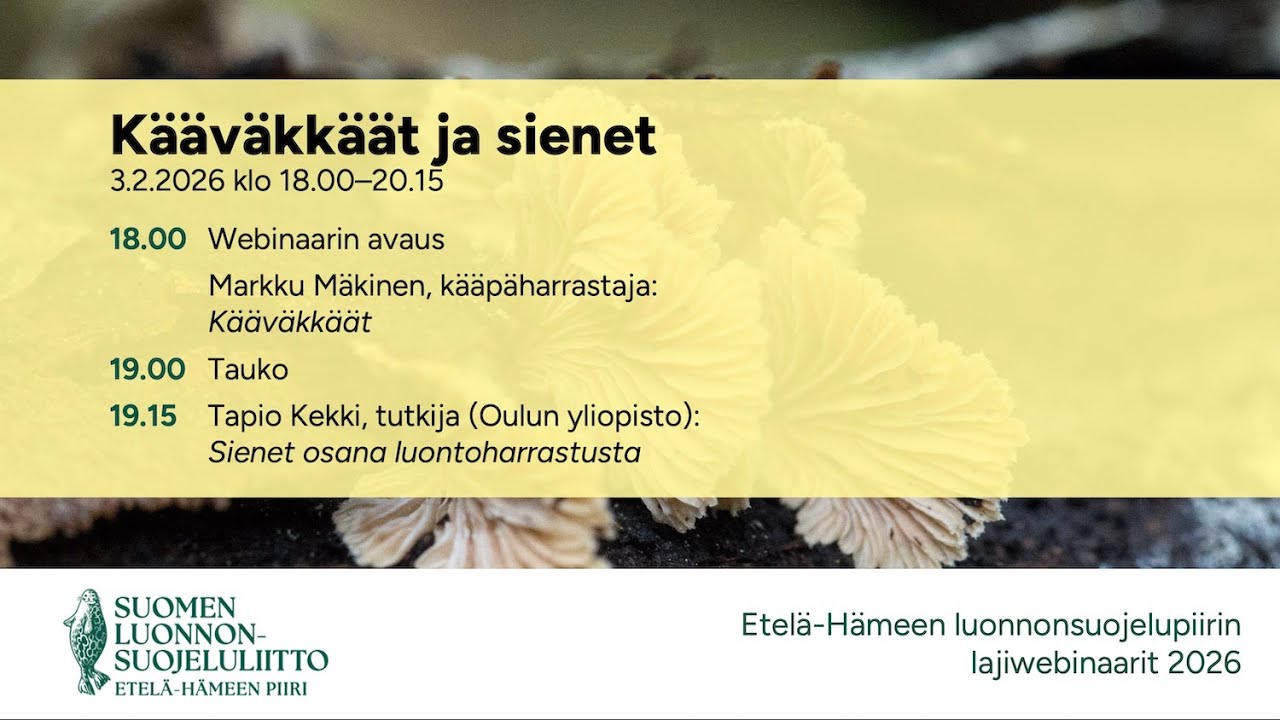 Markku Mäkinen: Käävät (webinaari 3.2.2026)