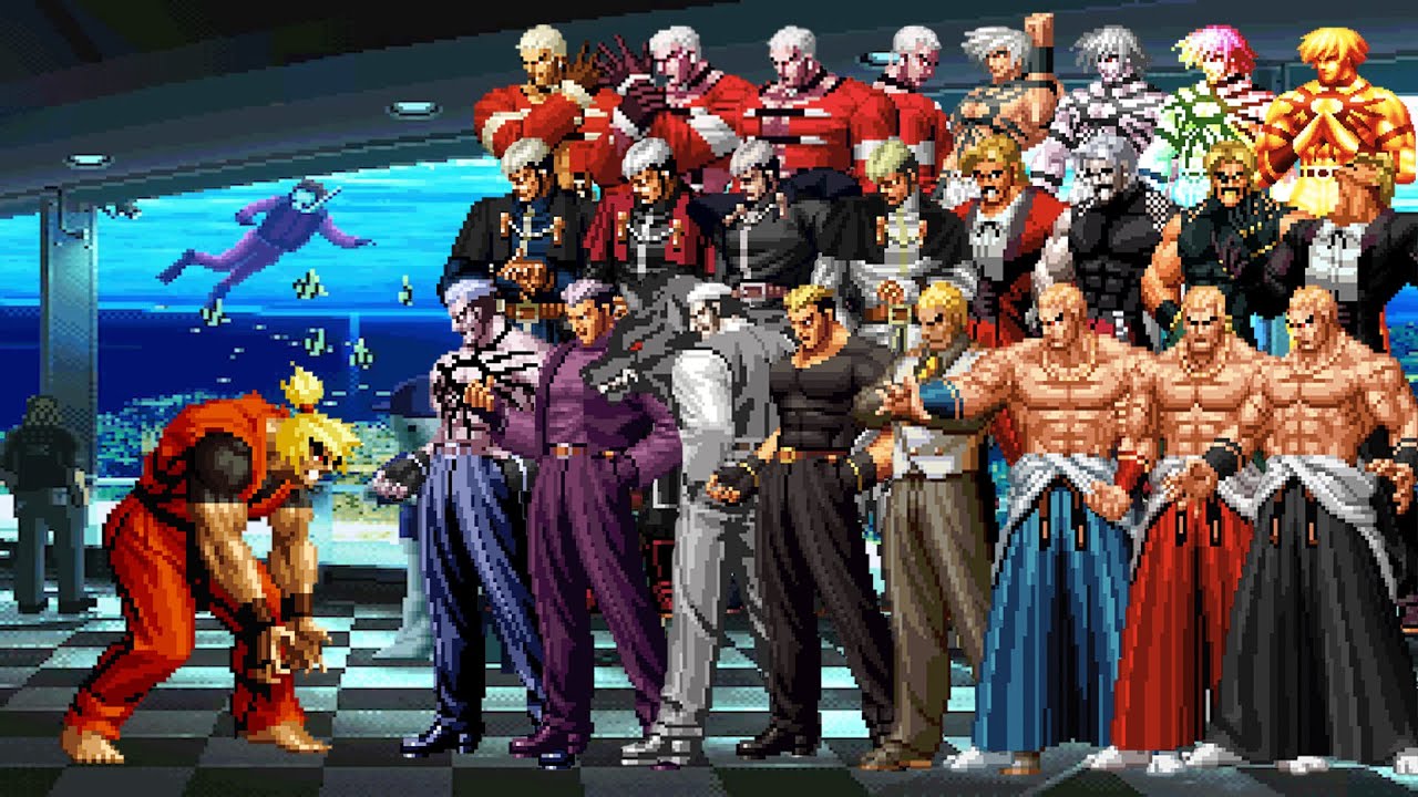 Dragon Ken 2.0 против Super Kof Bosses Team Mugen