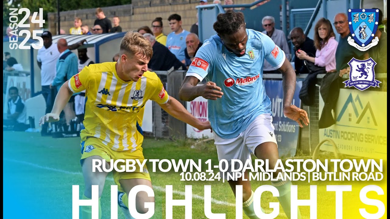 Rugby Town 1-0 Darlaston Town - 10/08/24 - Northern Premier League Midlands  - Match Highlights
