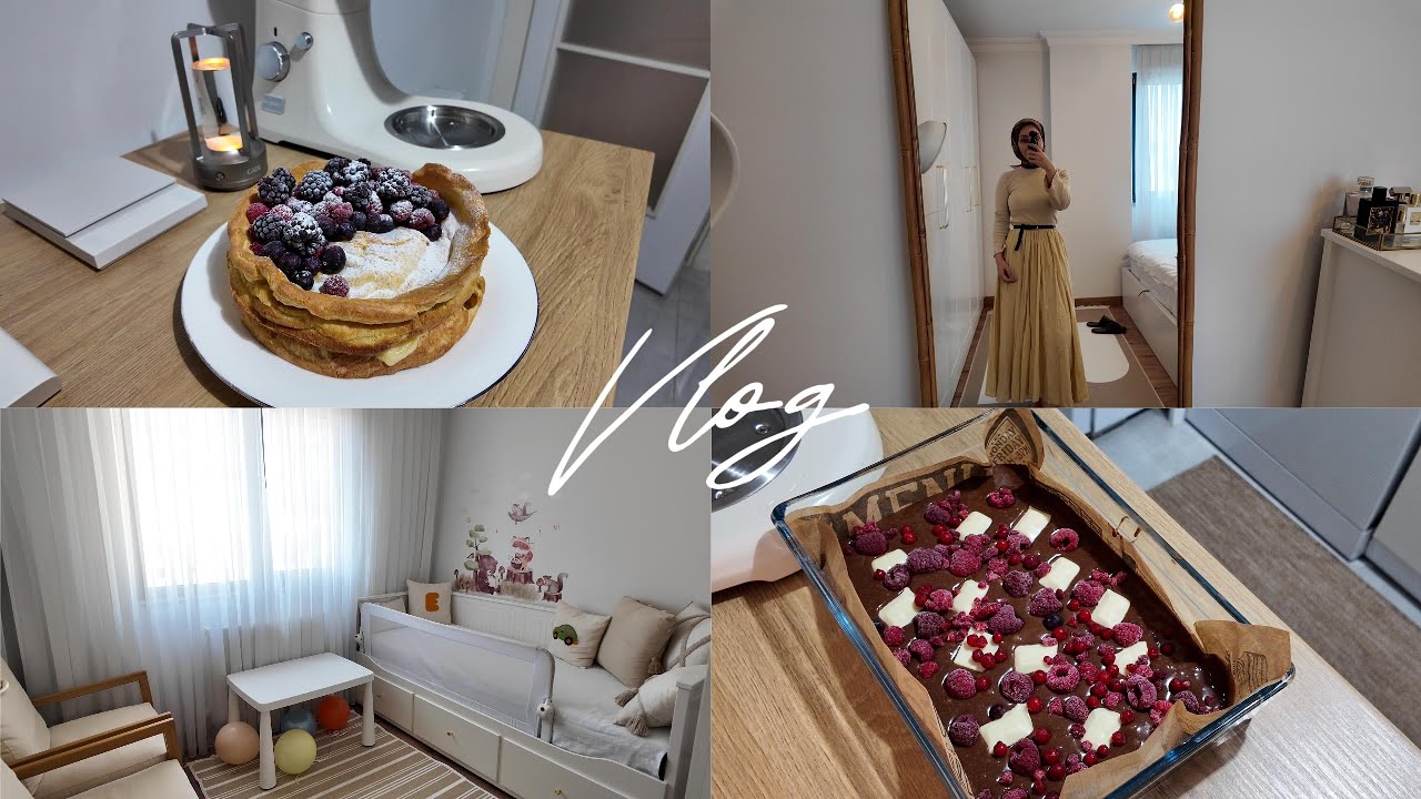 45I Sessiz Vlog 🛋️ Günlük Temizlik Rutinim 🫧 Karpatka Tatlısı & Brownie 🍫