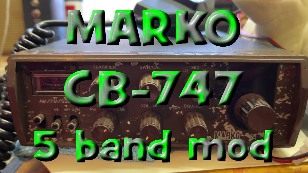 EP 108 - Marko CB-747 - 5 band mod and front decal/repair