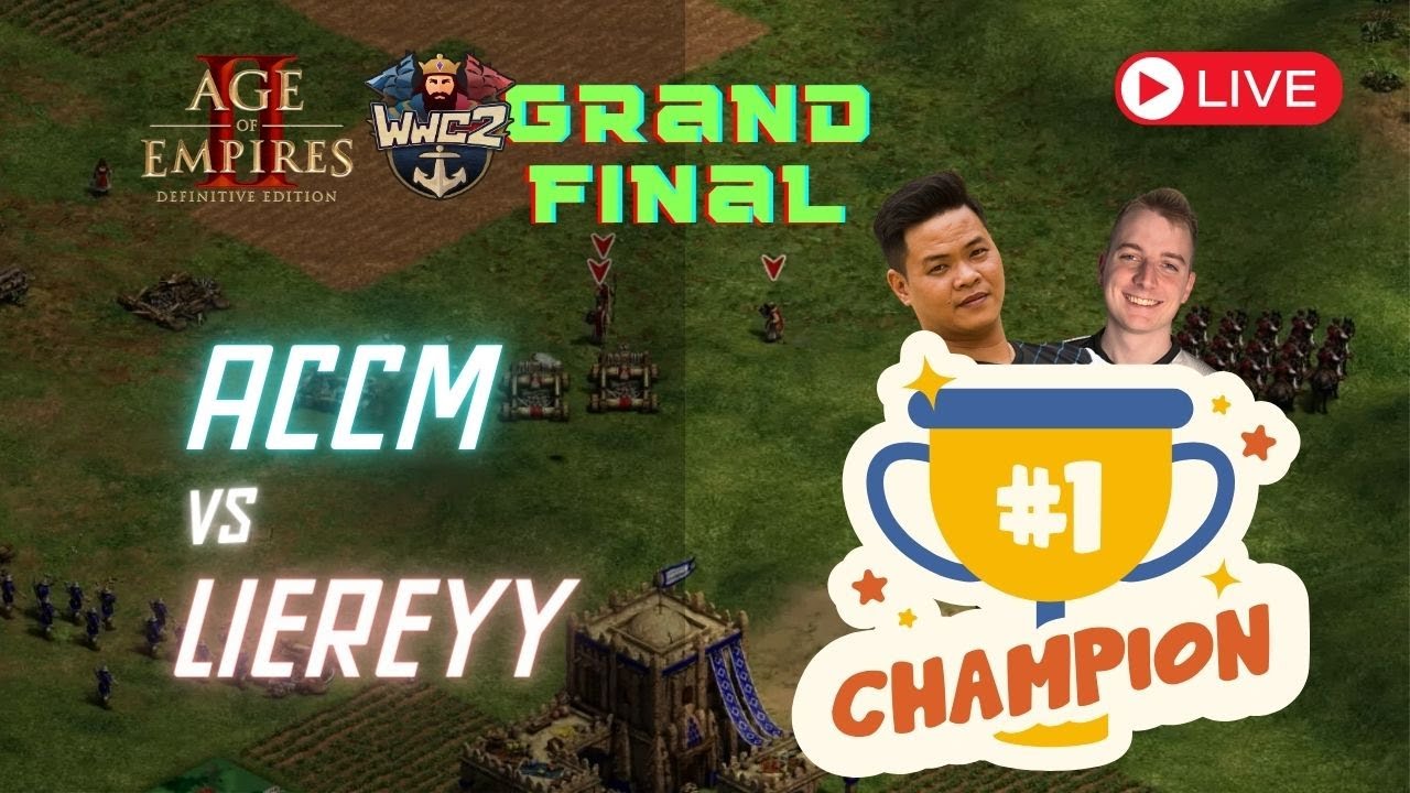 TRẬN N&Agrave;Y L&Agrave; TRẬN CUỐI | ACCM vs Liereyy | Giải AoE2 22.500 USD WWC2 do @T90Official tổ chức