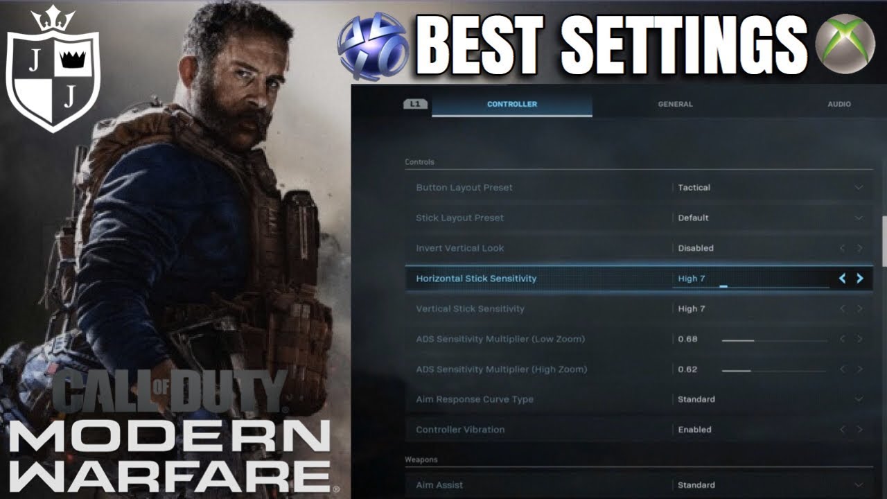 CALL OF DUTY: MODERN WARFARE BEST SETTINGS FOR CONSOLE | COD MW BEST SETTINGS FOR PS4 & XBOX