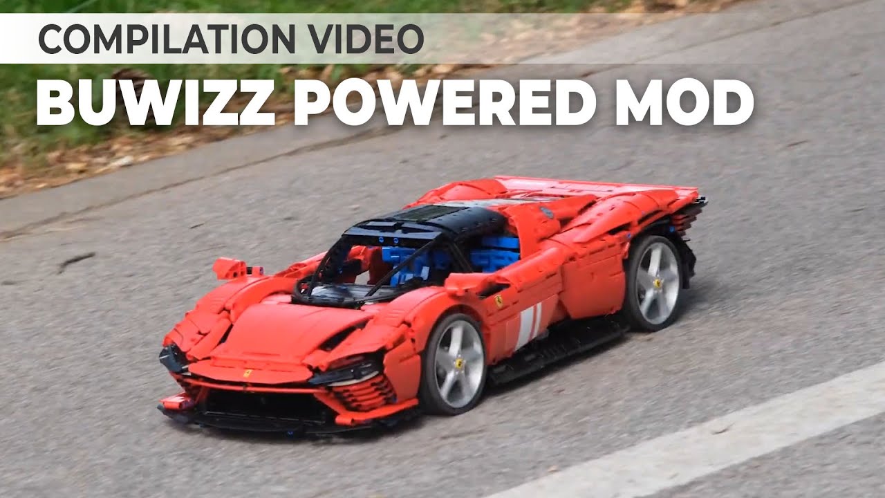 Official LEGO&reg; Technic&trade; models modified and powered by BuWizz - Compilation