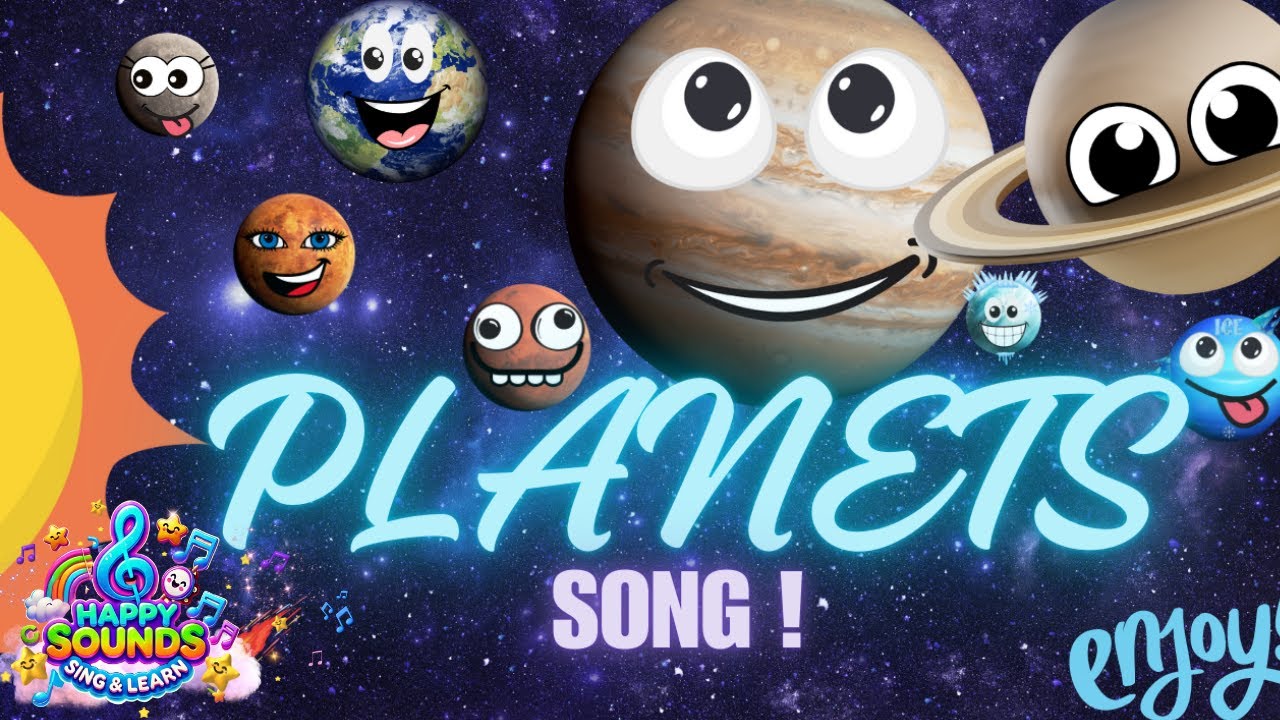 🎵🪐 Planet Song for kids🌎🚀 Planets and their SIZE! Sing along! 🎵 HAPPY SOUNDS 🎵