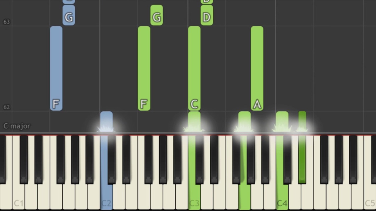 Billy Talent - Pins and Needles Synthesia Tutorial [PIANO]