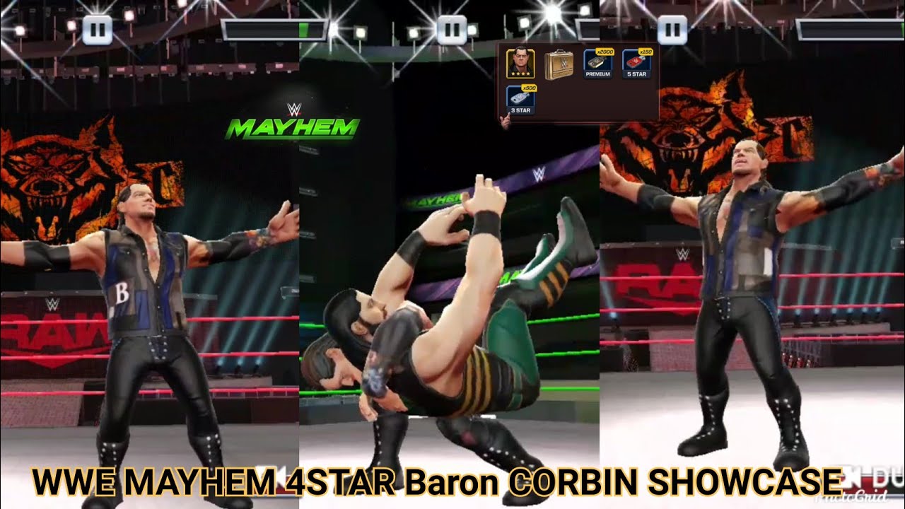 WWE Mayhem 4Star Baron Corbin ShowCase