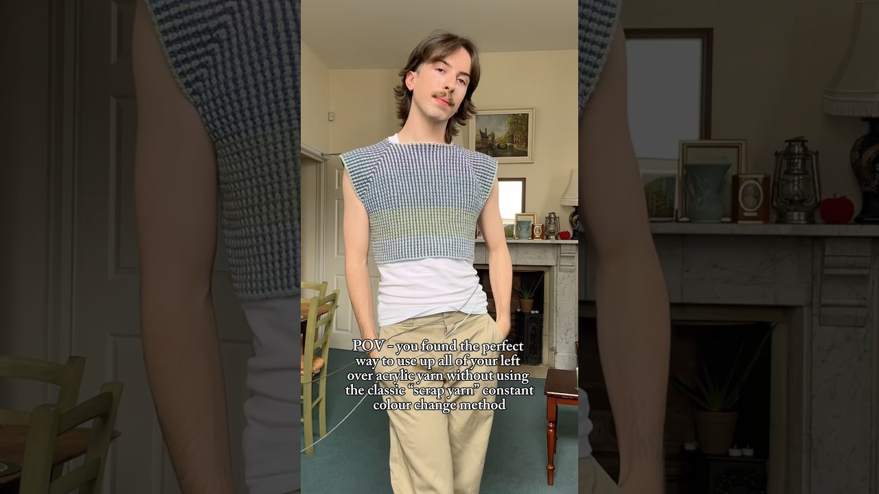 Мой новый любимый проект по вязанию крючком из остатков пряжи!