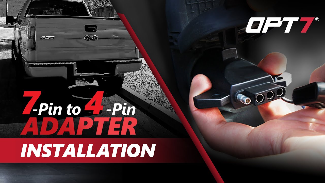 [How to] Install 7-Way Round to 4-Way Flat Pin Adapter For Trailer Tow Hitch