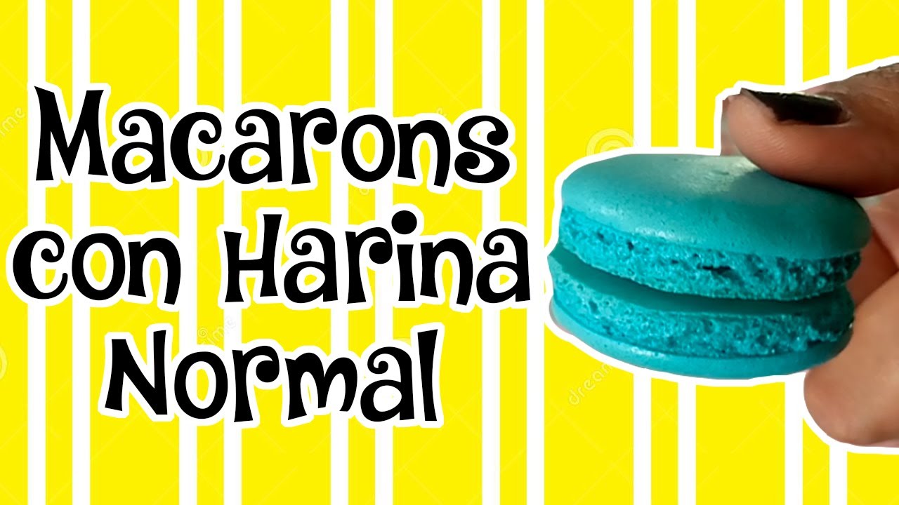 como hacer macarons con harina normal - Falsos macarrones