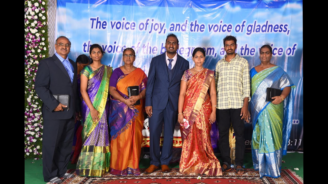 ABRAHAM WEDS DEEPIKA AT JEHOVAH SHAMMAH,JONNALAGARUVU ON 07-08-2020