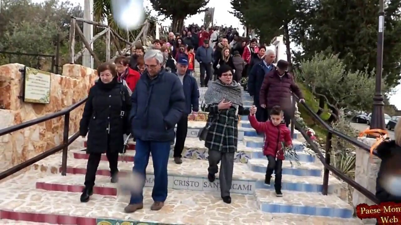 Montallegro,  25 marzo 2018, inaugurazione della scala del calvario