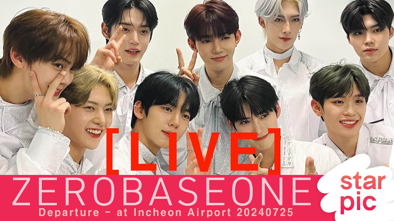 [LIVE]  제로베이스원 / ZEROBASEONE Departure - at Incheon Airport 20240725