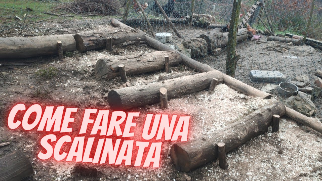 Scalini con tronchi di legno, Ecco come li ho fatti