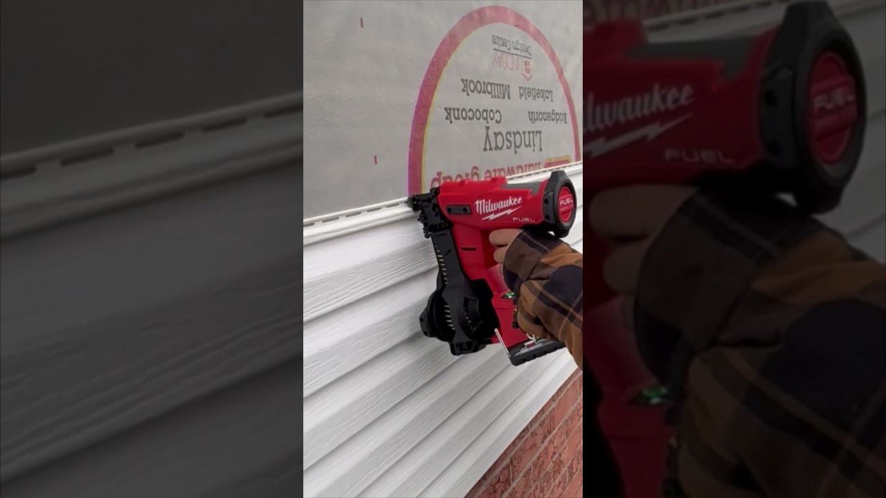 Vinyl siding gun #roofing #construction #shortsfeed