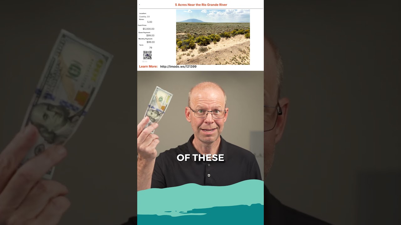 Own 5 Acres for Less Than a Ben Franklin a Month