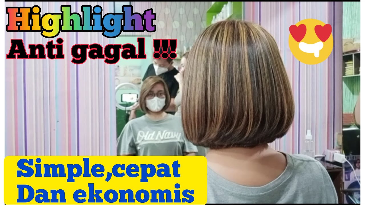 TUTORIAL HIGHLIGHT RAMBUT | HIGHLIGHTS HAIR TUTORIAL  #caracatrambutabuabu  #catrambutashbrown