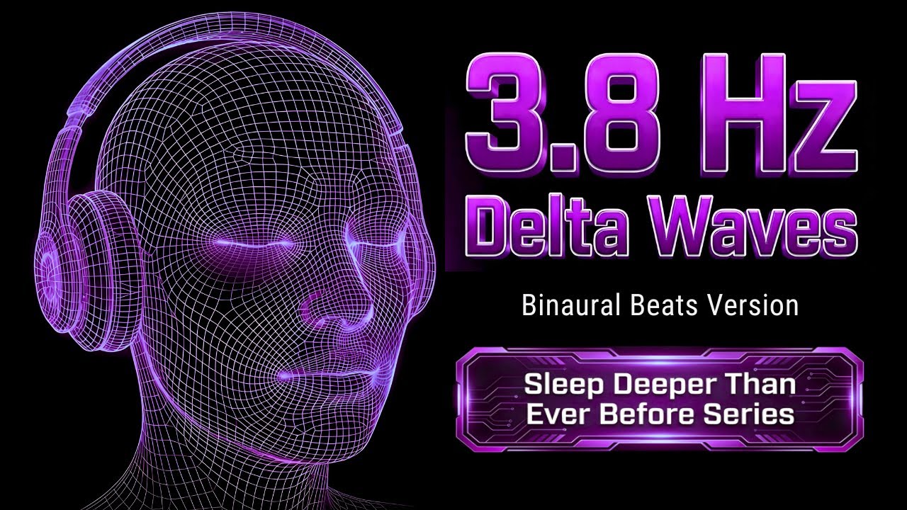 3.8 Hz Delta Waves Binaural Beats | Sleep Deeper Than Ever Before Series (Black Screen)