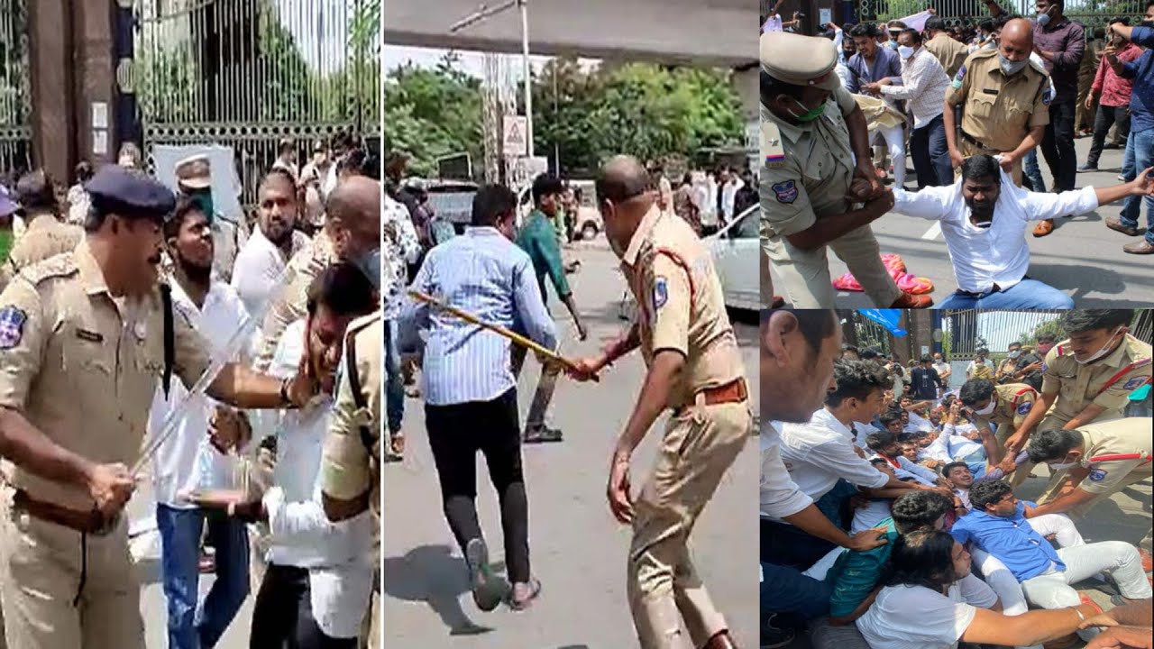 NSUI students Lathi Charged at JNTU Hyd During the Protest Over Exams | BBN NEWS