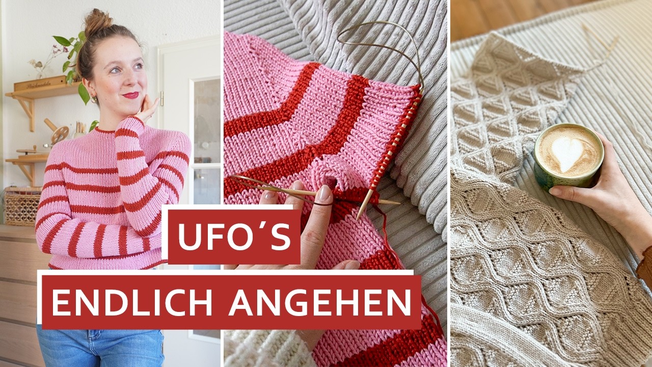 Ich stricke endlich meine unfertigen Projekte fertig // Malkurs, Strickdesign und viel aufgeribbelt