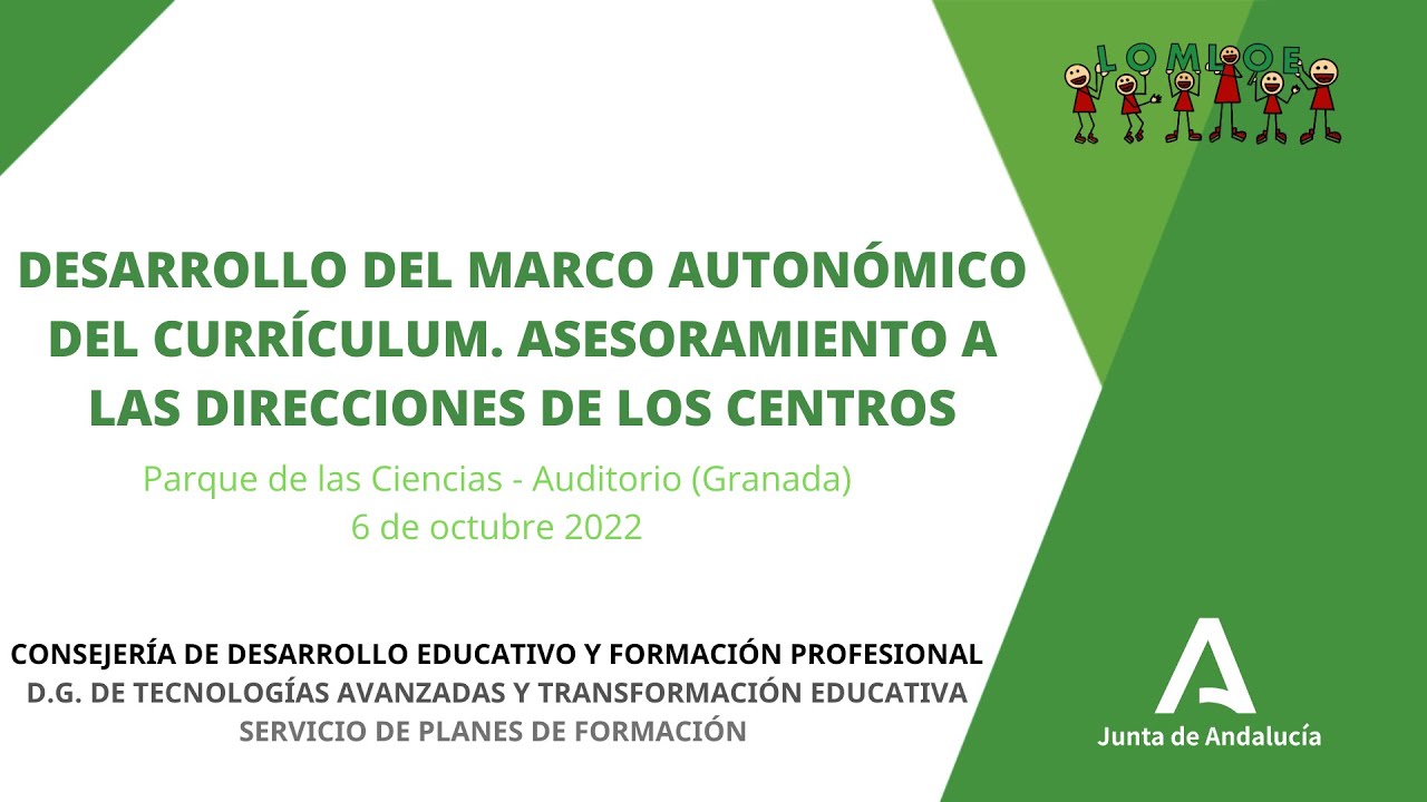 Desarrollo del marco autonómico del currículum. Asesoramiento a las direcciones de los centros.