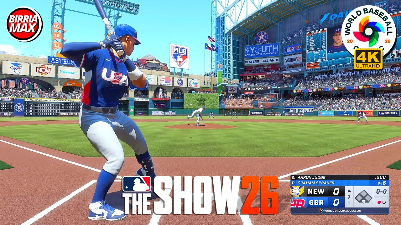 MLB The Show 26 США против Великобритании | Мировая бейсбольная классика | PS5 4K 60fps