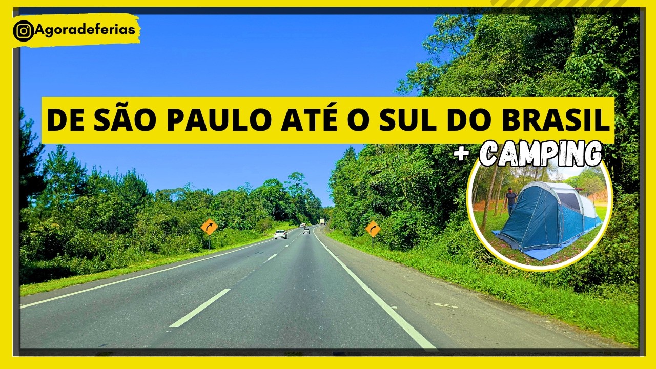 De São Paulo ao Sul do Brasil: Estrada, Paradas e Nossa Chegada ao Camping no Paraná.