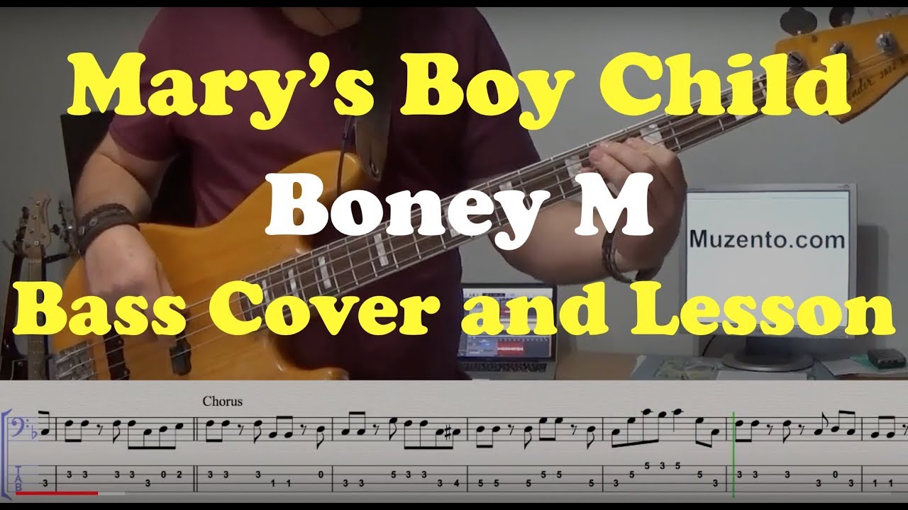 Mary's Boy Child - Boney M - Bass Cover and Lesson