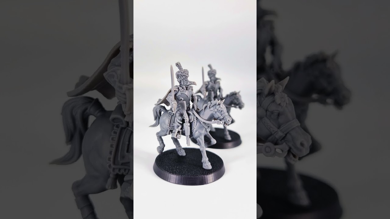 French cavalryman and monster #napoleonica_sam #fantasyminiatures #raider #diorama