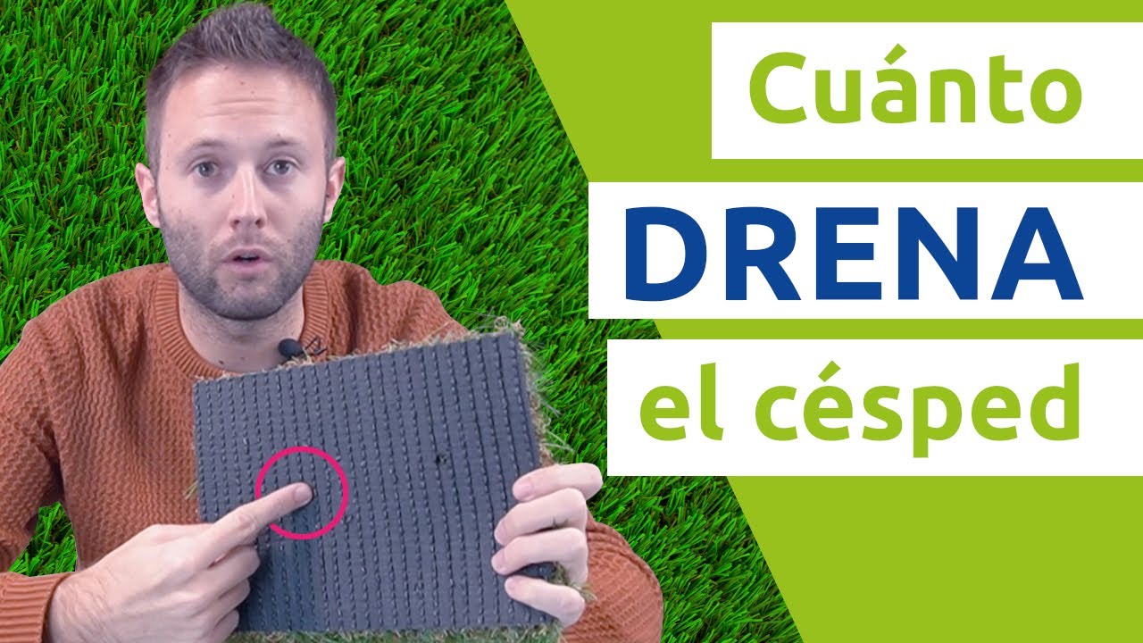 ¿Cuánto DRENA el césped artificial? ¿SE ENCHARCA el césped si llueve?