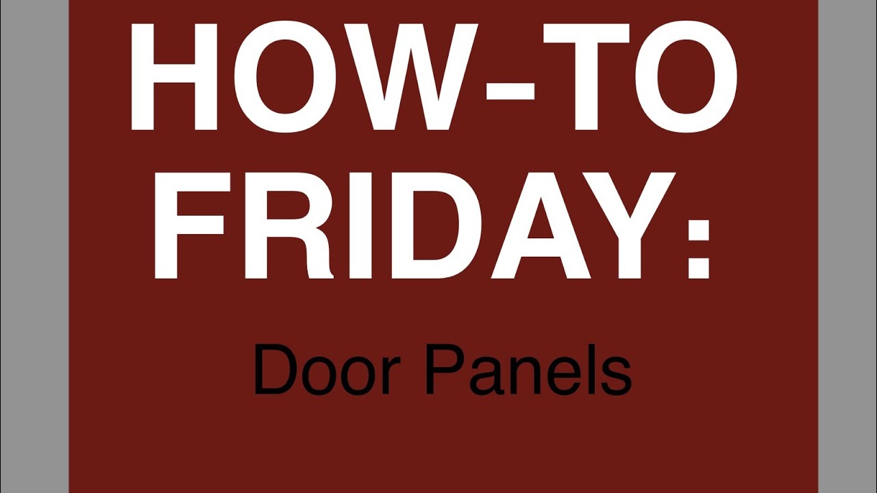 How to Upholster a Door Panel