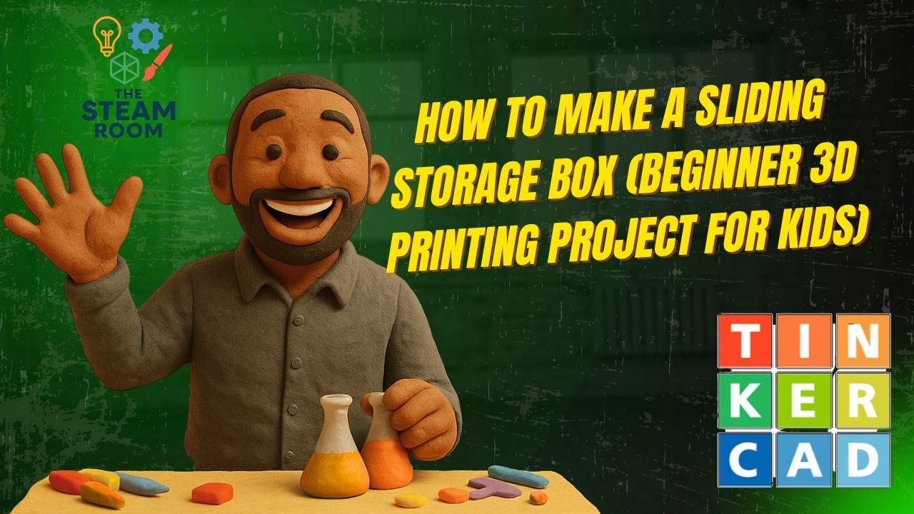 How to Make a Sliding Storage Box (Beginner 3D Printing Project for Kids)