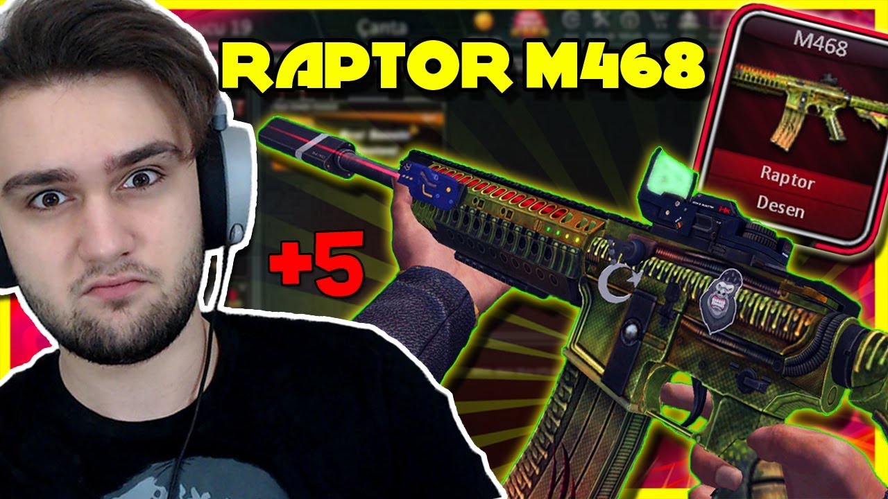 RAPTOR DESENLİ +5 M468 İLE OYNADIM !! - ZULA