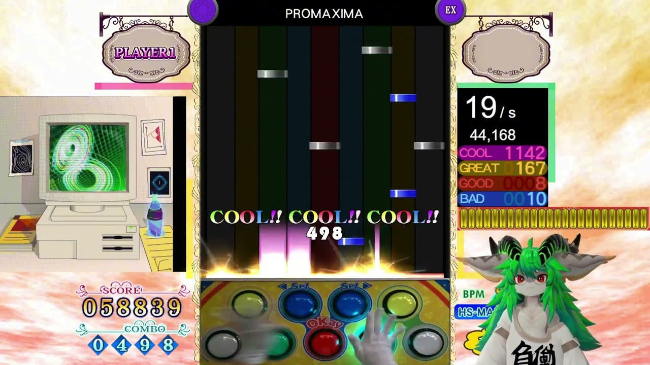 [pop'n music PMS] ●13 PROMAXIMA [UPPER] HARD CLEAR AAA