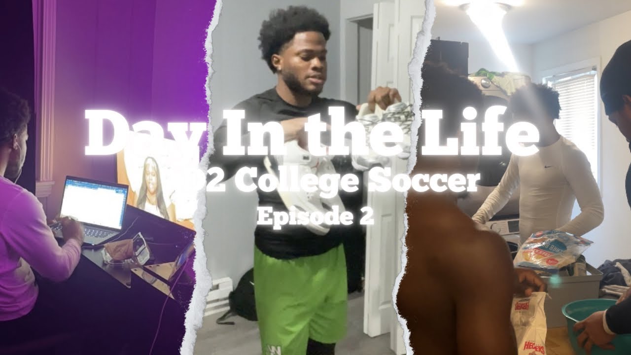 Day in the Life of an International Student Athlete | Clothing Haul, Room Tour, Soccer Showcase