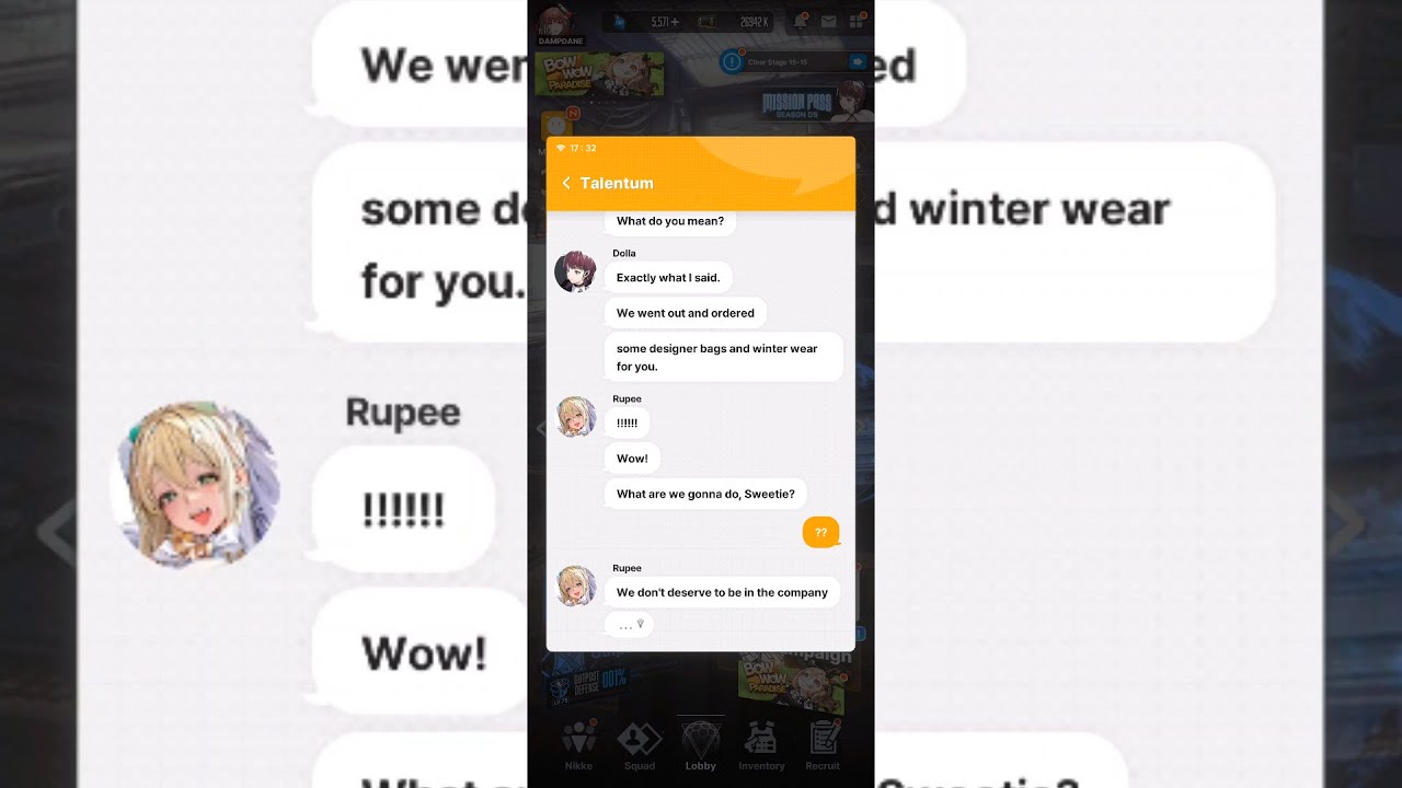 Goddess of Victory: Nikke - Talentum's group chat