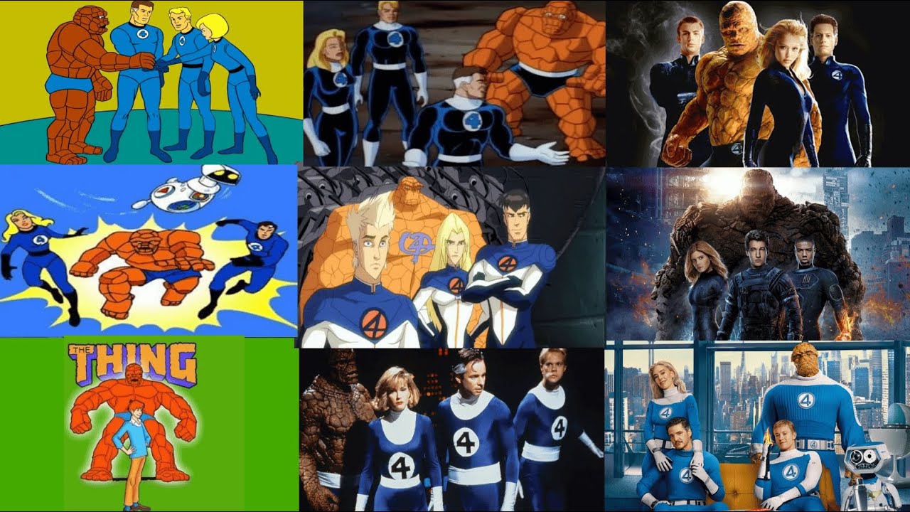 TODAS AS VERS&Otilde;ES DO QUARTETO FANT&Aacute;STICO PARA TV E CINEMA!